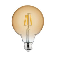 Лампа винтажная светодиодная (ретро)  "RUSTIC GLOBE-6" 6W Filament led 2200К  E27