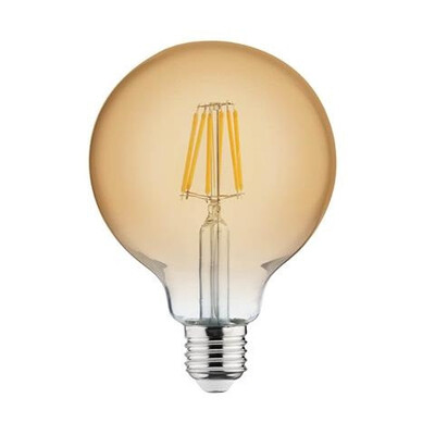 Лампа винтажная светодиодная (ретро)  "RUSTIC GLOBE-6" 6W Filament led 2200К  E27