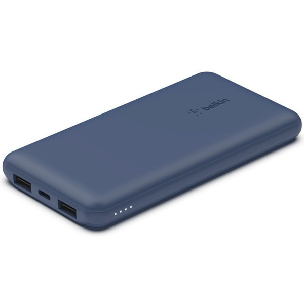 Внешний аккумулятор (Power Bank) Belkin 10000mAh, 15W Dual USB-A, USB-C, синий