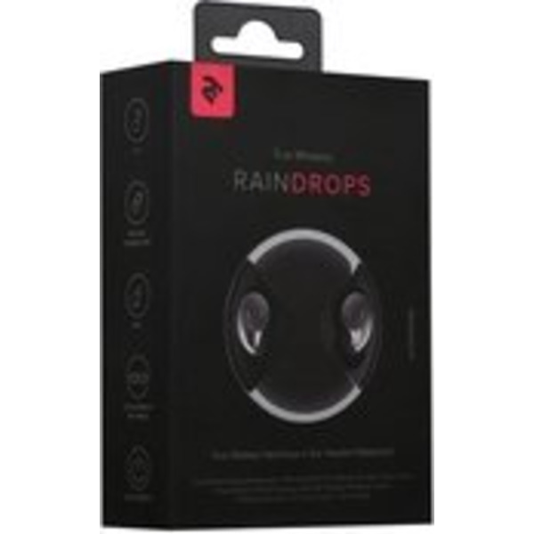 Навушники 2E RainDrops Х True Wireless Waterproof Mic Black (2E-EBTWRDXBK)