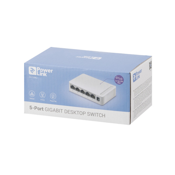 Коммутатор 2E PowerLink SG105C (5xGE, неуправляемый)