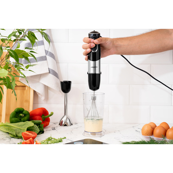 ARDESTO Блендер ручной HBK-800BR - 800Вт/венчик/чаша 0.6л/чёрный