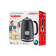 ARDESTO Электрочайник EKL-F410BG 1.8л/2200Вт/strix контроль/нерж. сталь/индикатор температуры/черный