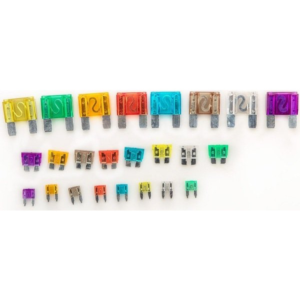 Neo Tools Набір автомобільних запобіжників, 11/19/29мм, 3-100А, 88 шт. 11-993