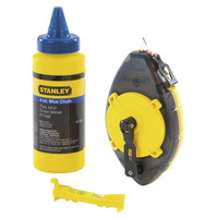 Шнур розмічальний Stanley 30м, корпус" PowerWinder" , 115 г. пудра і рівень підвісний