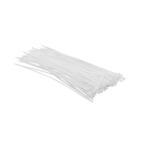 Хомут-стяжка Top Tools, білий, 2.5x200 мм, пластик, 100 шт.