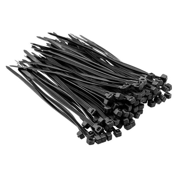 Top Tools Хомуты черные, 2.5x100 мм, 100 шт.