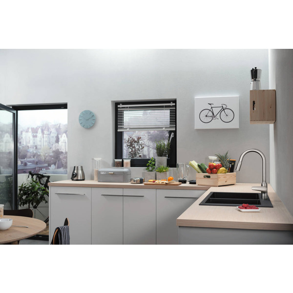 Змішувач для кухні Hansgrohe Focus M42, дл.злива - 224мм, витяжної, 1 ричаг, KM220, хром 71800000