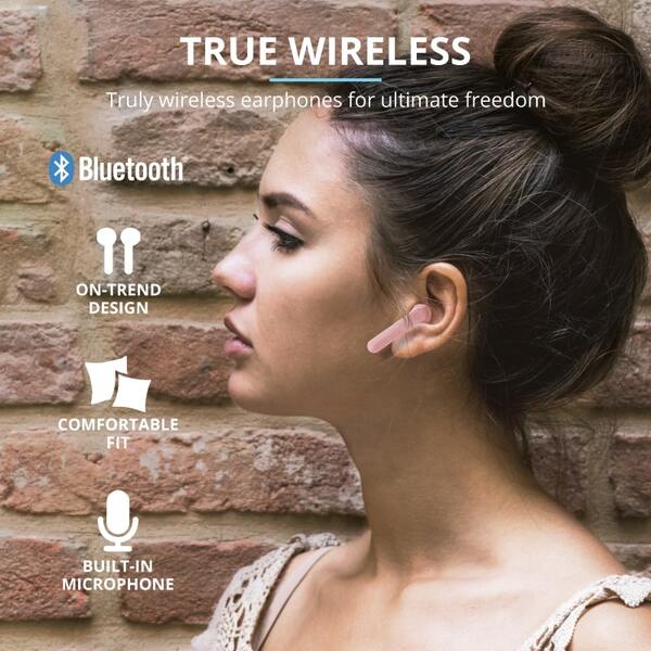 Наушники Trust Primo Touch True Wireless [Pink]