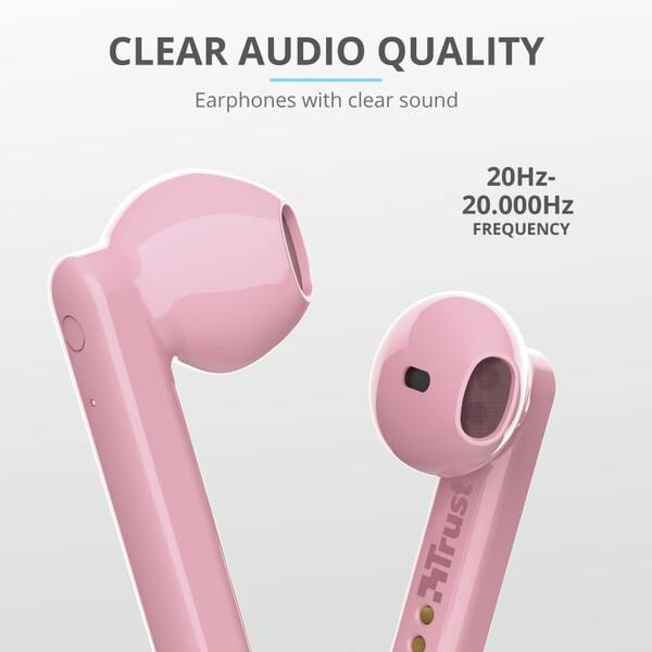 Наушники Trust Primo Touch True Wireless [Pink]