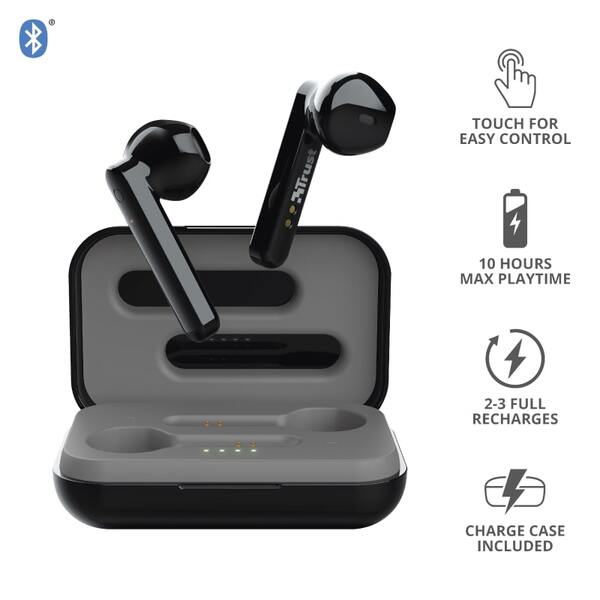 Наушники Trust Primo Touch True Wireless [Black]