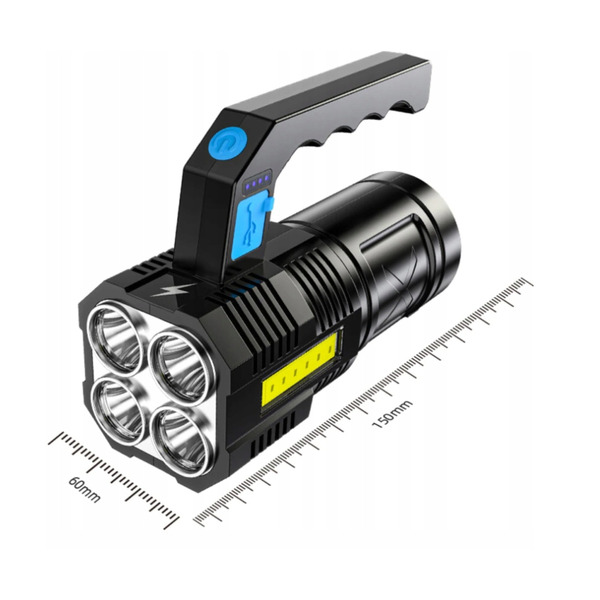 Військово-тактичний ліхтар XML-T6 з акумулятором