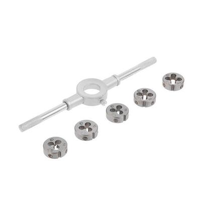 Нібор плашок з тримачем 6 од (M4,M5,M6,M8,M10) INTERTOOL SD-8019