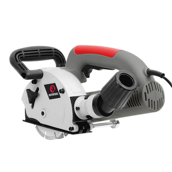 Штроборіз INTERTOOL DT-0200 1400Вт, 9000 об/хв, диск 125мм, глибина пропила 8-30мм, ширина пропила 8-26мм