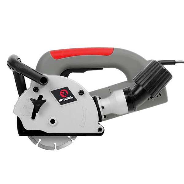 Штроборіз INTERTOOL DT-0200 1400Вт, 9000 об/хв, диск 125мм, глибина пропила 8-30мм, ширина пропила 8-26мм