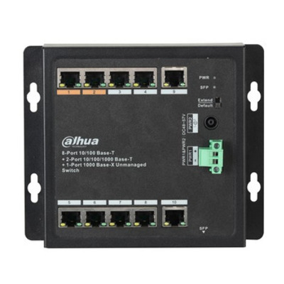 Комутатор 8 портів некерований Dahua DH-PFS3111-8ET-96-F PoE