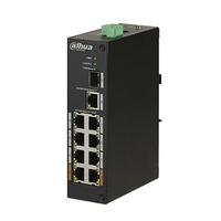 Комутатор 8 портів некерований Dahua DH-PFS3110-8ET-POE
