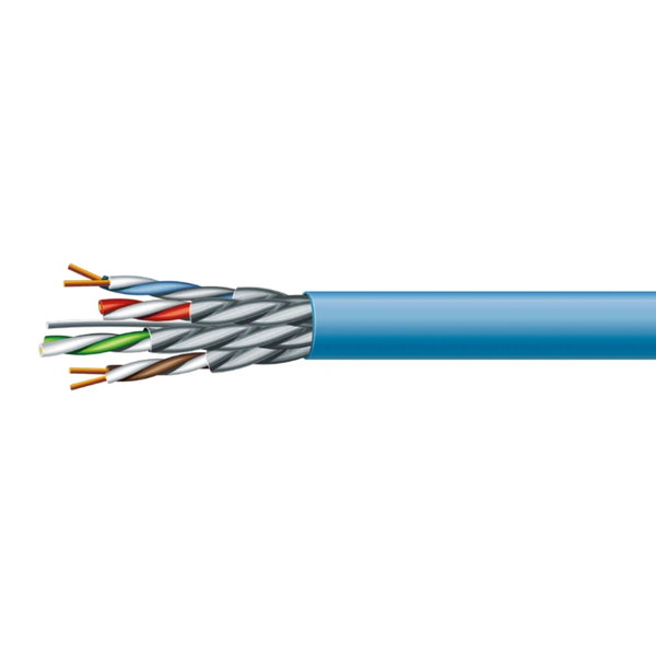 Кабель кручена пара ЗЗКМ Cat. 6 A U/FTP LSZH 4х2х23 AWG (к) бухта 500м.