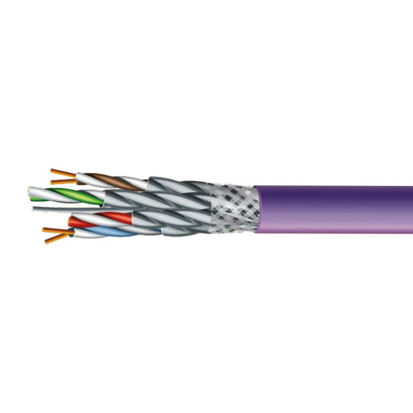 Кабель ЗЗКМ (FTP медь безответная LSZH) Category 7e S/FTP LSZH 4х2х23 AWG (70910151) бухта 500м.