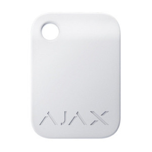 безконтактний брелок управління Ajax Tag white (10pcs)