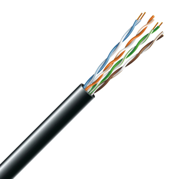 Кабель вита пара ЗЗКМ Cat. 5e U/UTP PE 4х2х24 AWG, (74269) бухта 305м.