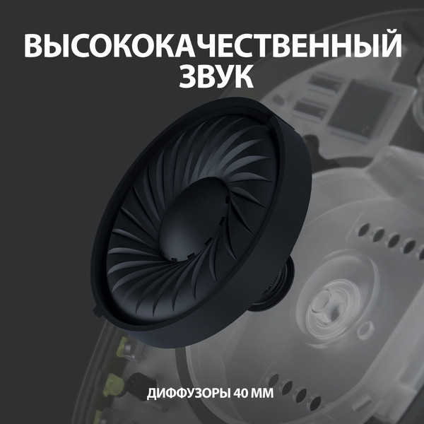 Наушники Logitech G435 Wireless Black (981-001050)