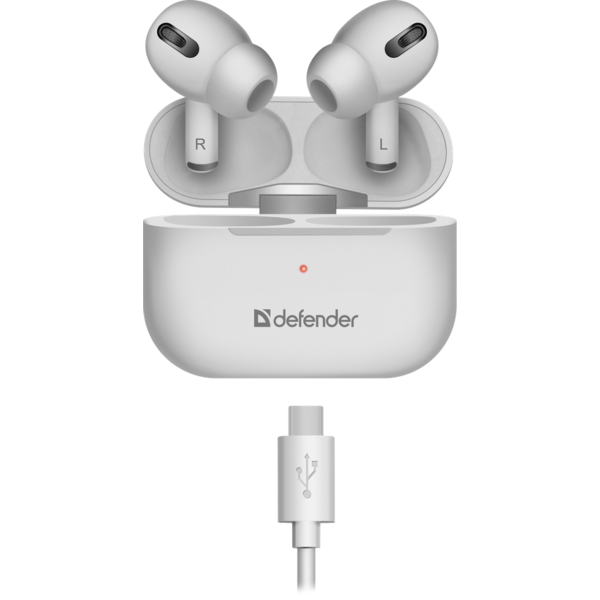 Наушники Defender Twins 636 TWS Pro Bluetooth (63636) White