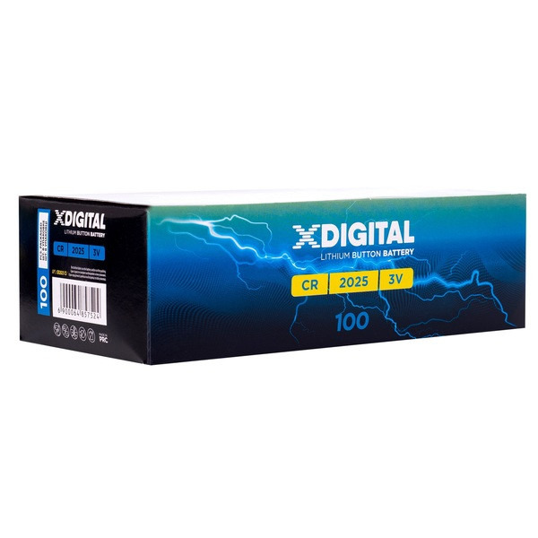 Батарейка Pkcell X-Digital CR2025 уп. 1x5 шт.