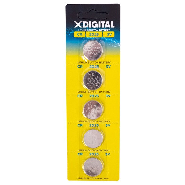 Батарейка Pkcell X-Digital CR2025 уп. 1x5 шт.