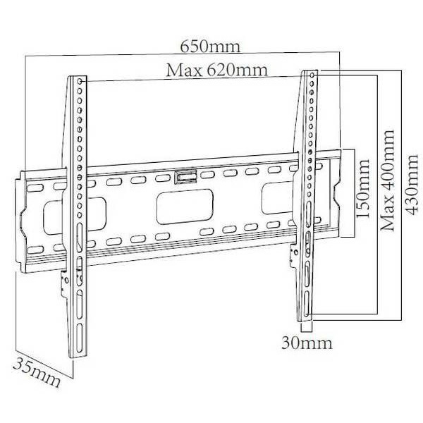 Кронштейн X-Digital Steel SF405 Black (VESA600х400)