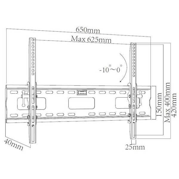 Кронштейн X-Digital Steel ST415 Black (VESA600х400)