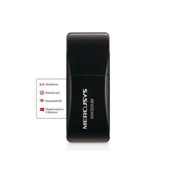 Бездротовий адаптер Mercusys MW300UM