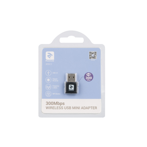 Бездротовий адаптер 2E PowerLink WR812 (N300, USB 2.0) (2E-WR812)