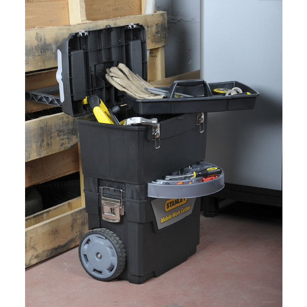 Ящик на колесах IML Mobile Work Center 2 in 1, размеры 473x302x627 мм STANLEY 1-93-968