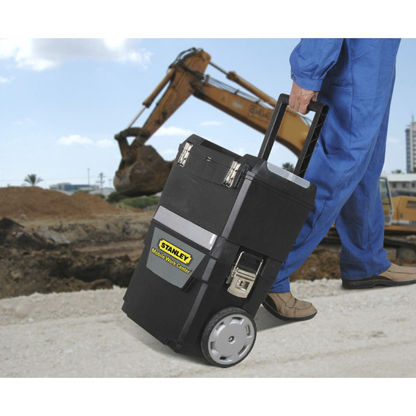 Ящик на колесах IML Mobile Work Center 2 in 1, размеры 473x302x627 мм STANLEY 1-93-968