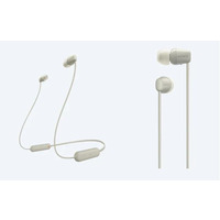 Навушники Sony WI-C100 In-ear IPX4 Wireless Бежевий