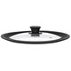 Кришка універсальна Ardesto Black Mars Smart 24/26/28 см, скло, силікон (AR2428UL)