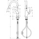 Змішувач для кухні Hansgrohe Focus M42, KM180, хром (71801000)