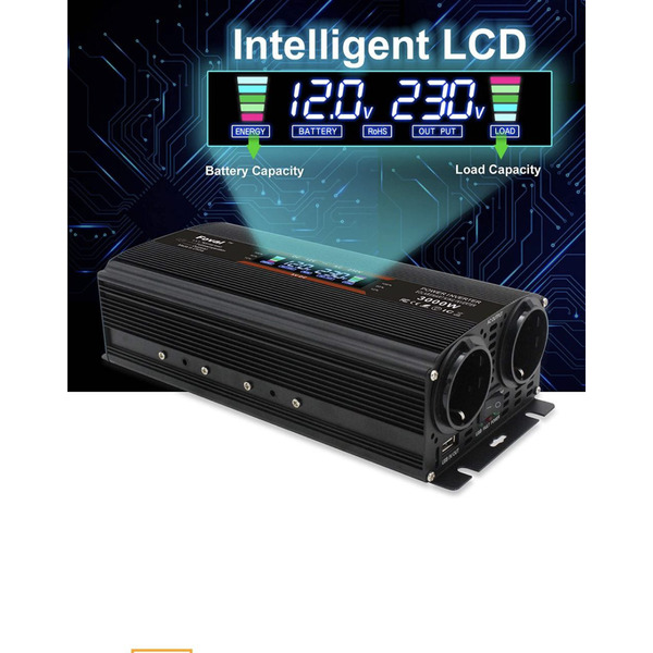 Назва: Інвертор автомобільний LVYUAN 1500W/3000W 1788365809