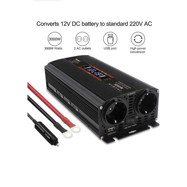 Назва: Інвертор автомобільний LVYUAN 1500W/3000W 1788365809