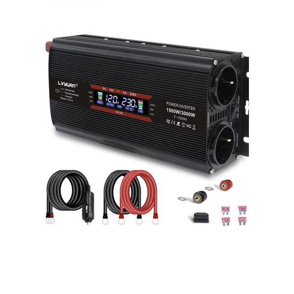 Назва: Інвертор автомобільний LVYUAN 1500W/3000W 1788365809