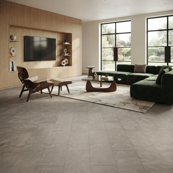 Плитка ПВХ Tarkett Art Vinyl ModulArt7 BETON STONE BROWN