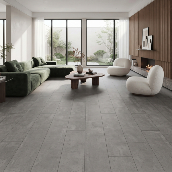 Плитка ПВХ Tarkett Art Vinyl ModulArt7 STUCCO WARM GREY