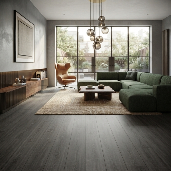 Плитка ПВХ Tarkett Art Vinyl ModulArt7 OAK TREND GRAPHITE