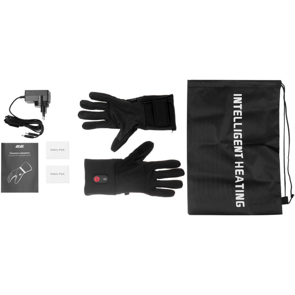 2E Tactical Перчатки с подогревом Touch Lite Black, размер XL/XXL