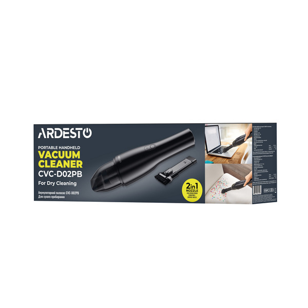 Назва товару: Бездротовий пилосос Ardesto CVC-D02PB