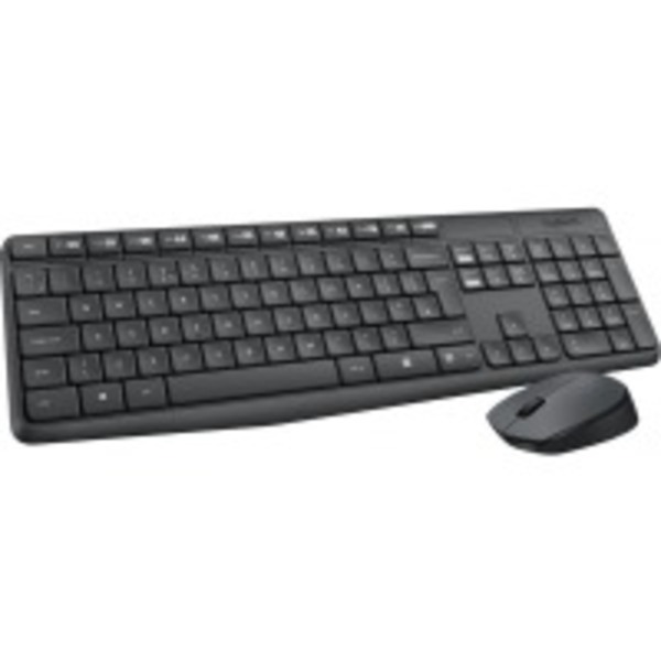 Комплект (клавіатура, миша) бездротовий Logitech MK235 ENG/UKR Grey (920-007931)