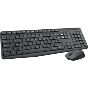 Комплект (клавіатура, миша) бездротовий Logitech MK235 ENG/UKR Grey (920-007931)