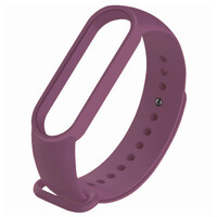 Ремінець для фітнес браслету Mi Band 5/6 (Silicone) Purpule