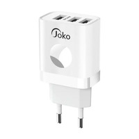 Зарядний пристрій Joko JK72A, 3xUSB, 3,1A, White